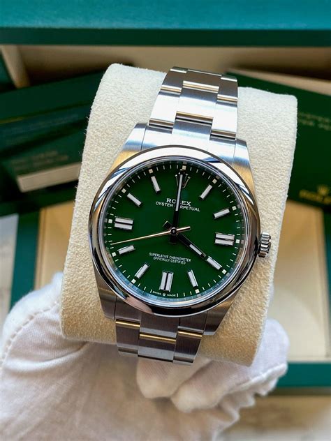 green rolex oyster perpetual|rolex oyster perpetual 41 prix.